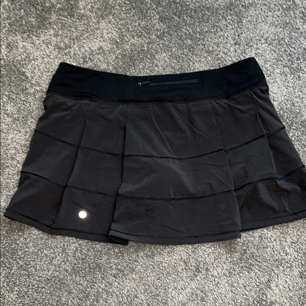 Lululemon Pace Rival Mid Rise Black Athletic Skort size 12 tall - Picture 3 of 4
